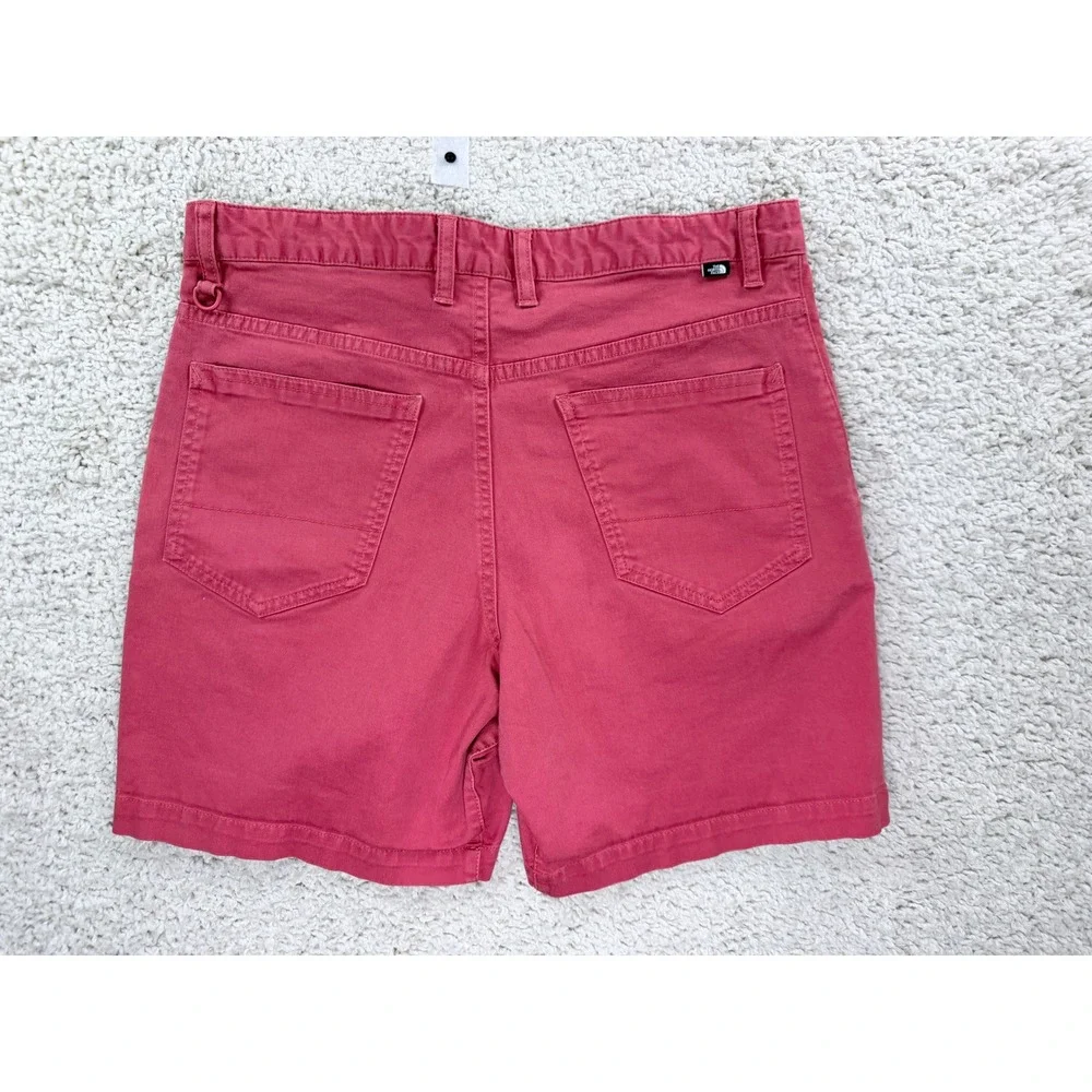 The North Face Chino Shorts Mens 32 Salmon Good Cotton Side Zip Pocket